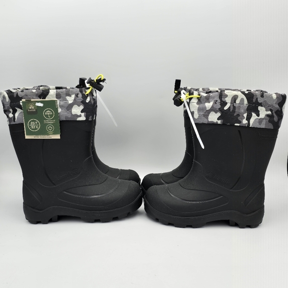 NWT Kamik Snowbuster 2 Kids Unisex Waterproof Snow Boots with removable Lining - Picture 3 of 16